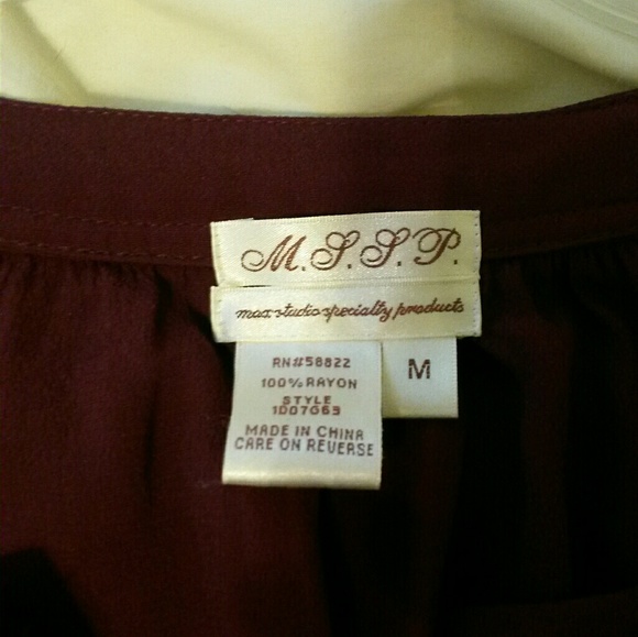 Max Studio merlot colored dress - Picture 2 of 4